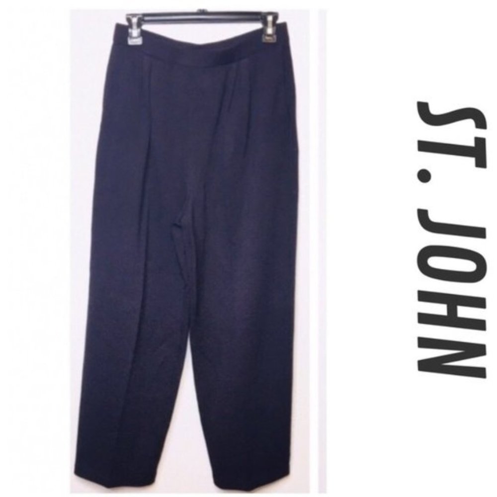 PURPLE St. John Collection Santana Knit Pants Sz10